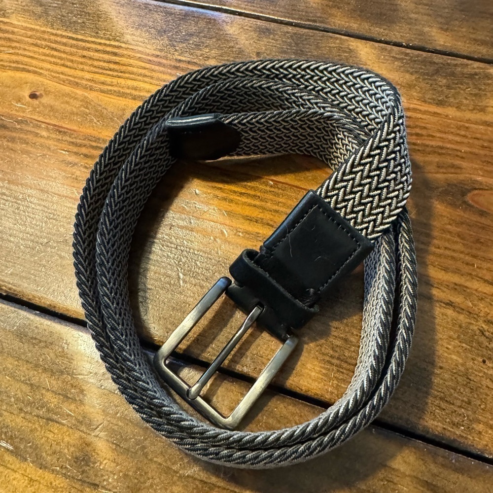 Tommy Bahama Men's Black Khaki Stretch Belt Size L-XL - Picture 2 of 6